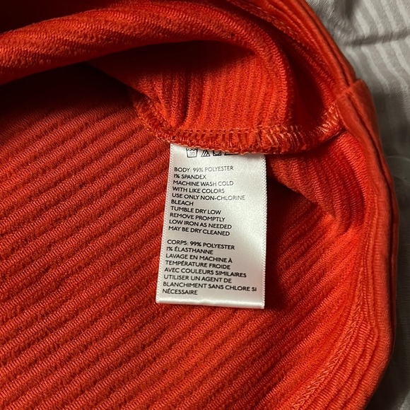 Vibrant Orange Women's Skirt - Picture 3 of 3